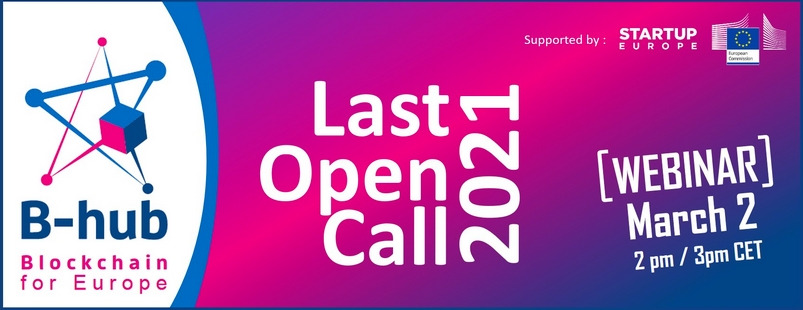 B-hub Open call 2021 – Attend our webinar on March 2!