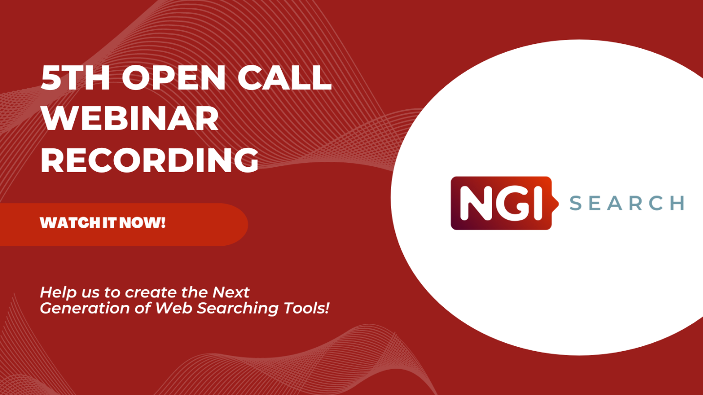 NGI Search 5th Open Call - Webinar recording